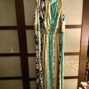 NWT multi color maxi dress